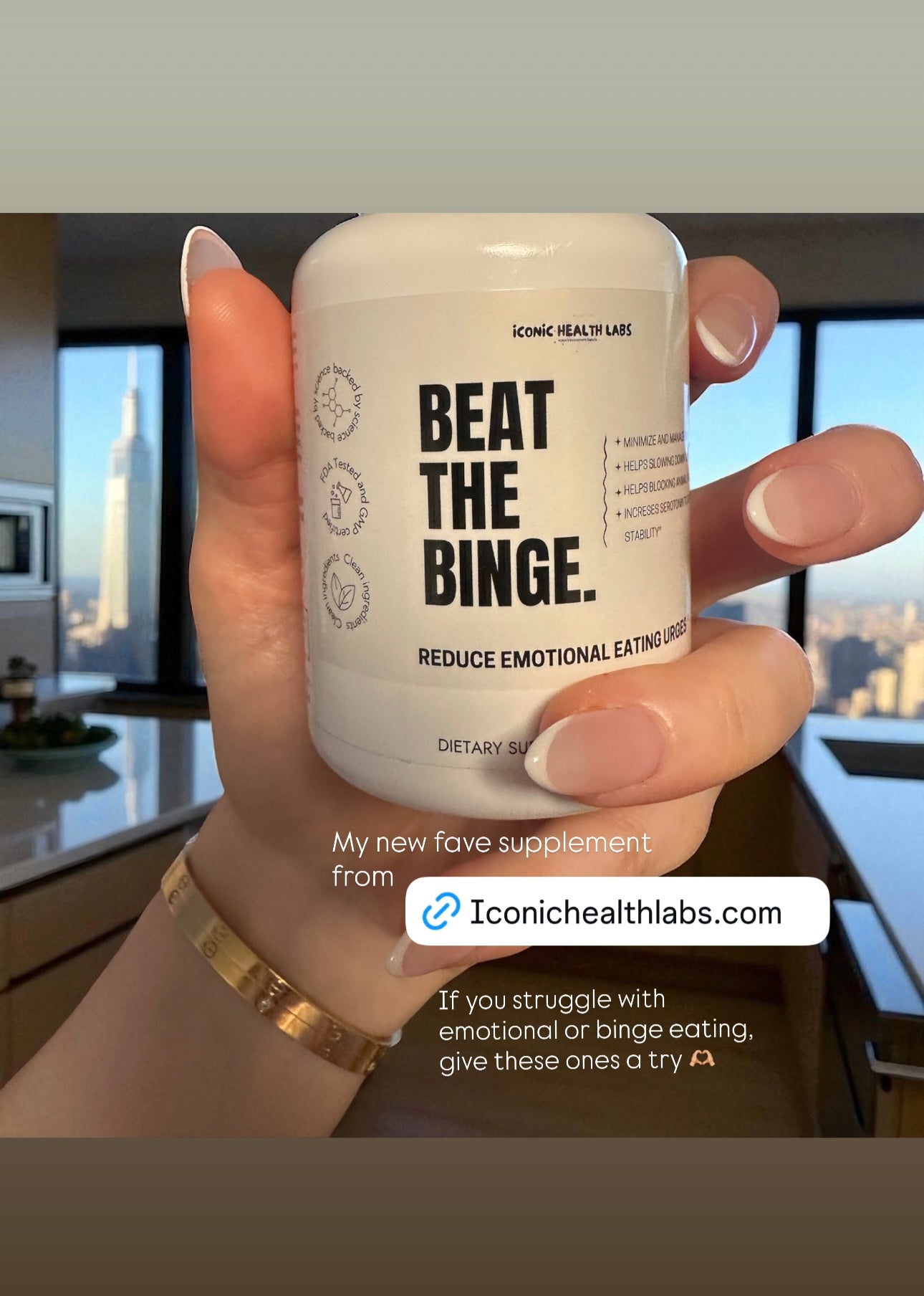 Beat the Binge - Reduce emotional eating, 60 caps.