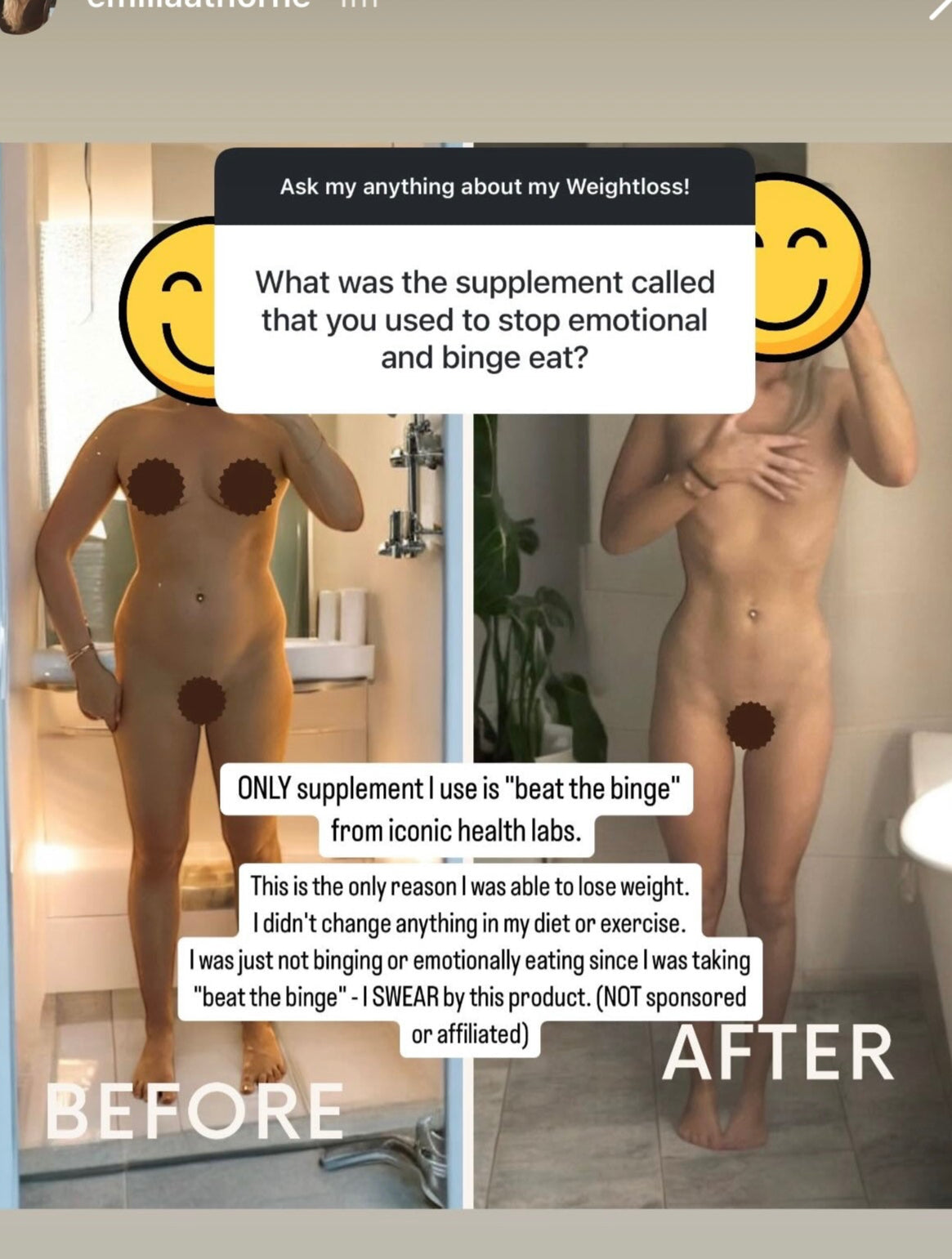 Beat the Binge - Reduce emotional eating, 60 caps.